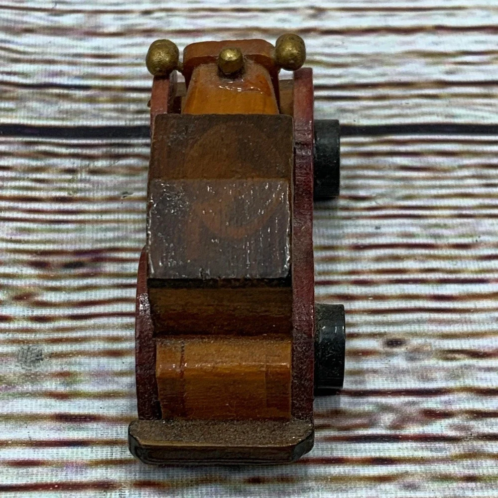 Miniature Wooden Classic Car By Walmart Vintage Toy Vehicle Collectible‎
